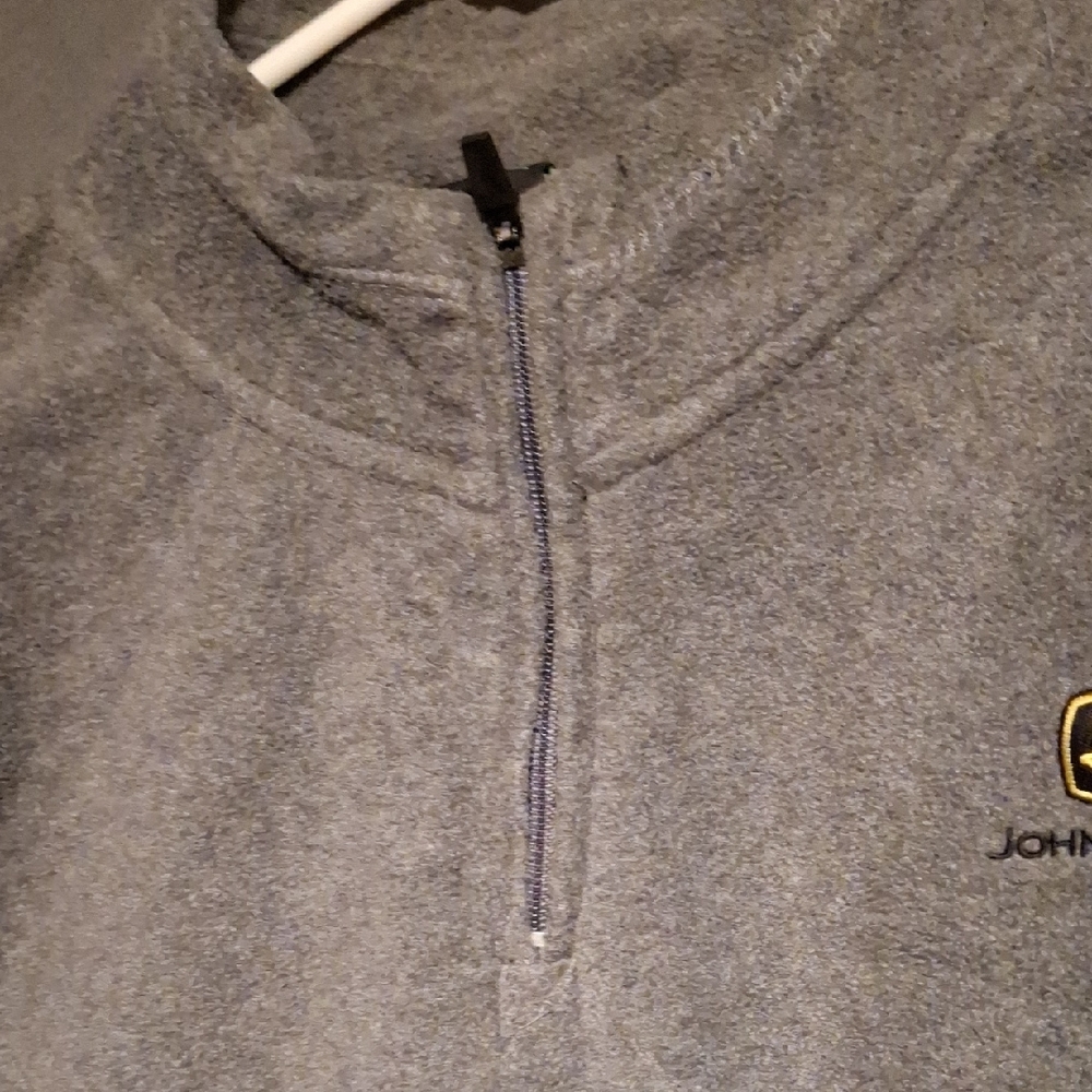John Deere Charcoal Pullover with Logo - Picture 2 of 4